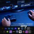 Controle Tourbox Elite | Bluetooth Wireless | Teclado Artista PS | Preto