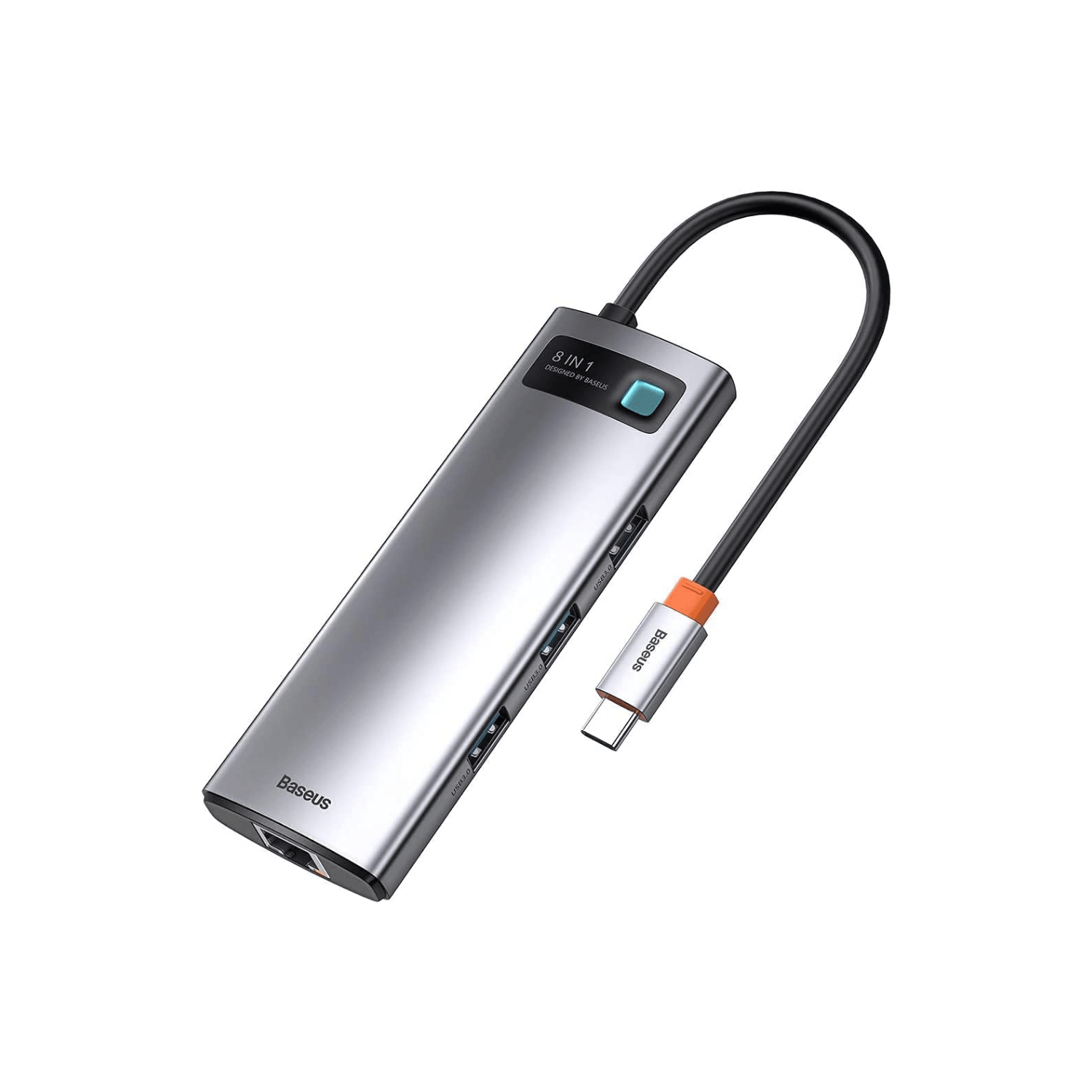 Adaptador Baseus Estação de Ancoragem USB-C HUB 8 em 1 com HDMI 4K | 100W
