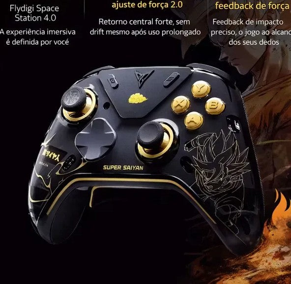Flydigi Apex 5 Dragon Ball Super Saiyan Controle Gamer