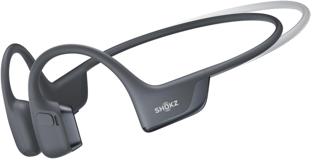 SHOKZ OpenRun Pro 2 Mini Bone Conduction Bluetooth Sport Headphones, Bundle with Reflective Strip；DualPitch premium sound；Open ear awareness; Smart Mic; IP55; 12H battery; Running/Cycling/Hiking