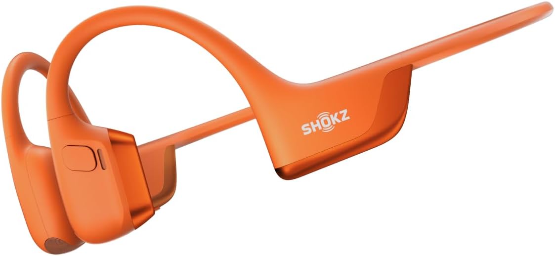 SHOKZ OpenRun Pro 2 Bone Conduction Bluetooth Sport Headphones, Black Bundle with Reflective Strip；DualPitch premium sound；Open ear awareness; Smart Mic; IP55; 12H battery; Running/Cycling/Hiking