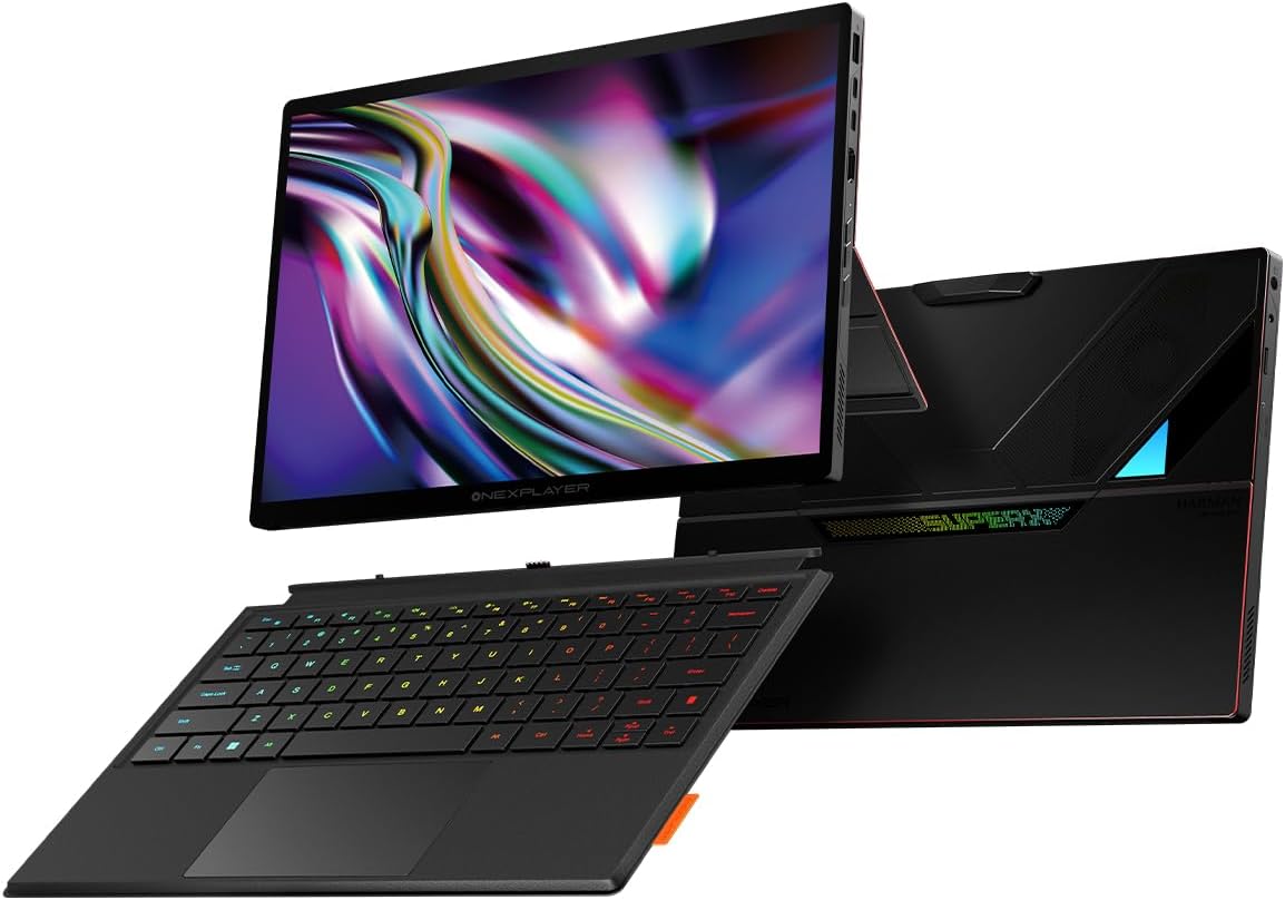 Cutesliving OneXPlayer Super X Gaming Tablet with AMD Ryzen AI Max 395, Radeon 8060S Graphics,14 in 2.8K 120Hz OLED Display,LPDDR5X 8000 MT/s,Magnetic Keyboard,85.58 Wh