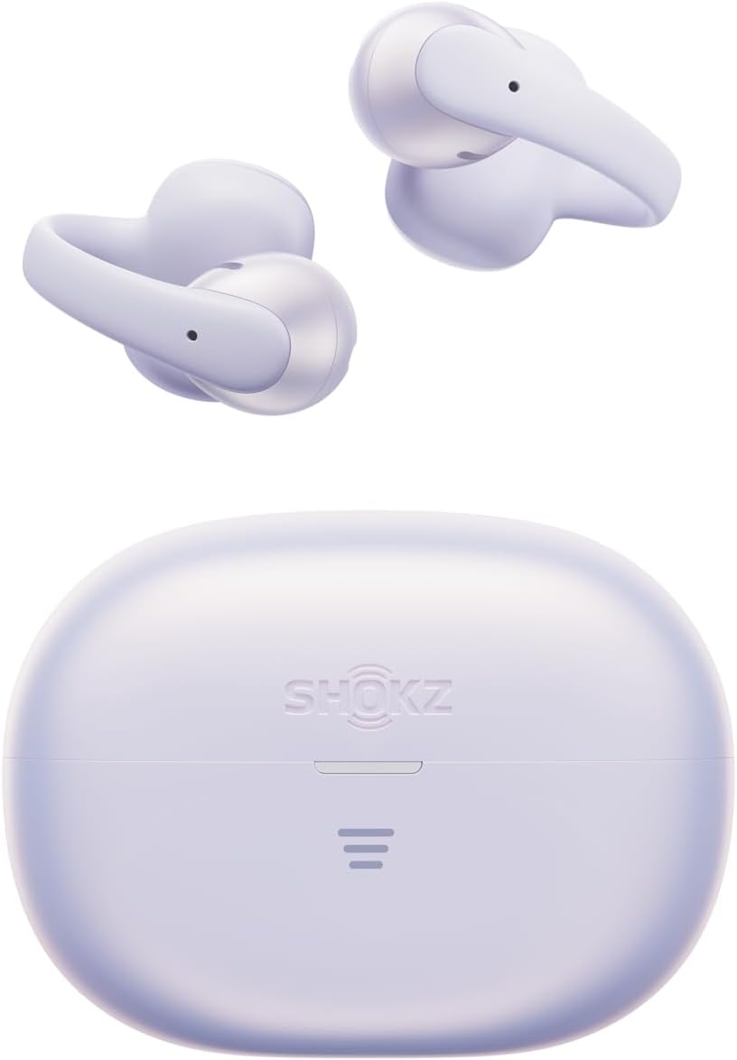 SHOKZ OpenDots Air Open-Ear Clip-On Bluetooth Earbuds, Black, Touch Control Clip on earbuds design; Secure comfortable fit; Natural balanced sound; 36H listening; Travel/Commuting/City Walk/Dancing