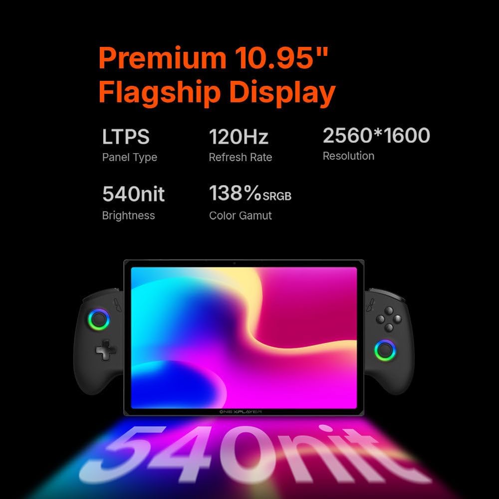 Cutesliving OneXPlayer X1 Air 3-in-1 Gaming Laptop with Core Ultra 7 258V, Arc Graphics 140V, 10.95-inch 120Hz Display, 32GB RAM, Magnetic Keyboard, Detachable Controllers