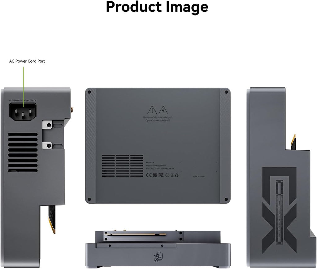 Beelink EX Docking Station, GPU Dock External Graphics PCIe x 16 Slot Compatible with Beelink GTi12/14 185H, Support Desktop Discrete Graphics Card/SSD/Wi-Fi Module/External Antennas
