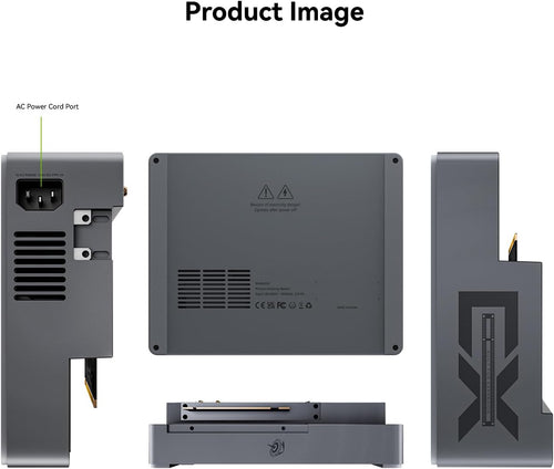 Beelink EX Docking Station, GPU Dock External Graphics PCIe x 16 Slot Compatible with Beelink GTi12/14 185H, Support Desktop Discrete Graphics Card/SSD/Wi-Fi Module/External Antennas