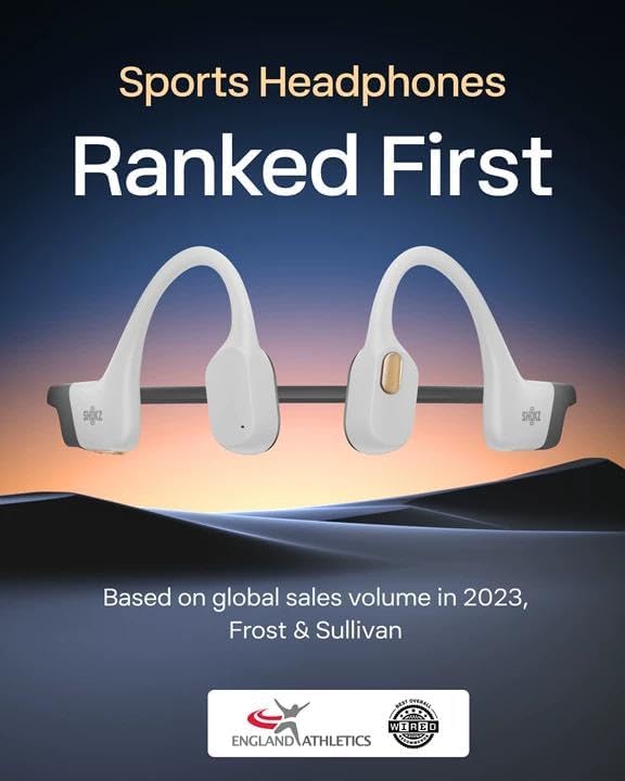 SHOKZ OpenSwim Pro Open-Ear MP3 Headphones,  IP68 Waterproof, 32G MP3 IP68 waterproof; Bluetooth + 32GB MP3 modes; Vivid underwater sound; 9H battery; Swimming/Water sports