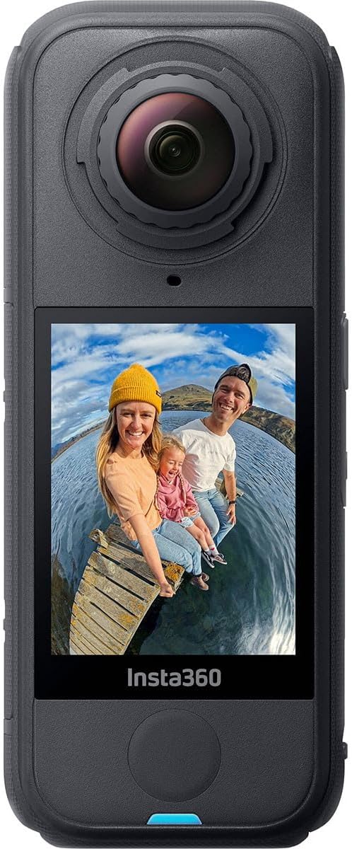 Insta360 Pacote X4 Air Standard | Câmera de ação 8K 360 mais leve para aventuras épicas | para viagens, esportes, momentos de família, vlogging | Vídeos suaves, estáveis e fáceis de editar a qualquer