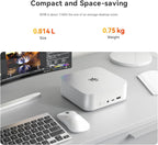 eelink SER8 Mini PC, AMD Ryzen 7 8845HS(4nm, 8C/16T) up to 5.1GHz Mini Computer 24GB DDR5 RAM 1TB M.2 NVME SSD, 4K@144Hz Triple Display/USB4/WiFi6/BT5.2/10Gbps/W-11 Pro