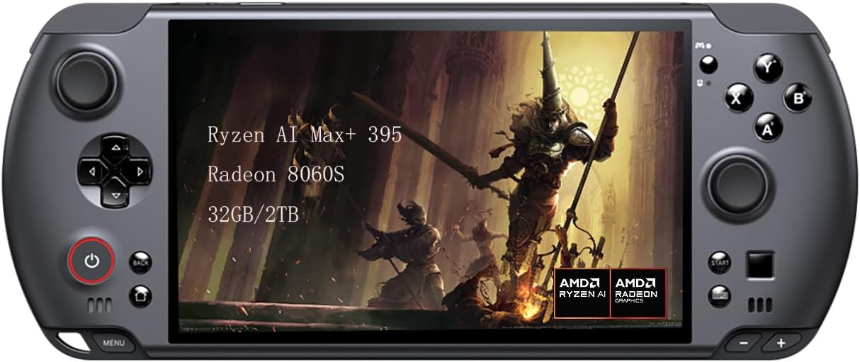 GPD Win 5 Handheld Gaming PC | AMD Ryzen AI Max+ Ryzen 395 Radeon 8060S Graphics | Portable PC for AAA Gaming and Emulation