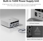 Beelink GTi14 Mini PC, Intel Ultra 9 185H 64GB DDR5 1TB PCIe4.0 SSD Mini Computer Intel 185H(up to 5.1GHz)16C/22T, Triple Display HDMI&DP/Thunderbolt 4/WiFi7/BT5.4/NPU/4K 60Hz