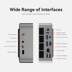 Beelink SER9 Max Mini PC, AMD Ryzen AI 7 H 350, 32G DDR5 1TB PCIe4.0 SSD Mini Computer H 350(8C/16T,5.0GHz), AMD Radeon 860M Triple Display DP&HDMI&USB4, WiFi6/BT5.2/2.5G/Home/Office