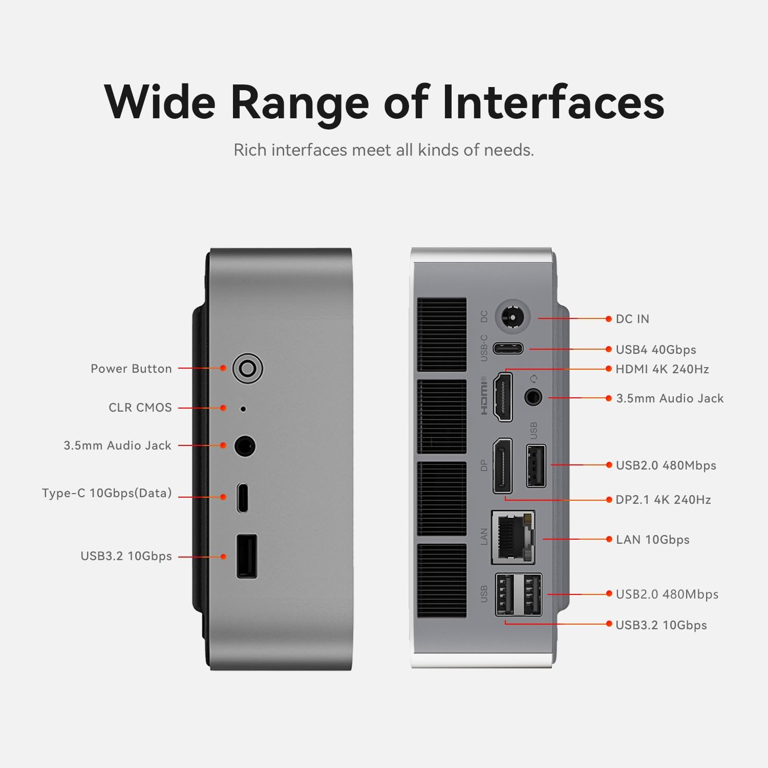 Beelink SER9 Max Mini PC, AMD Ryzen AI 7 H 350, 32G DDR5 1TB PCIe4.0 SSD Mini Computer H 350(8C/16T,5.0GHz), AMD Radeon 860M Triple Display DP&HDMI&USB4, WiFi6/BT5.2/2.5G/Home/Office
