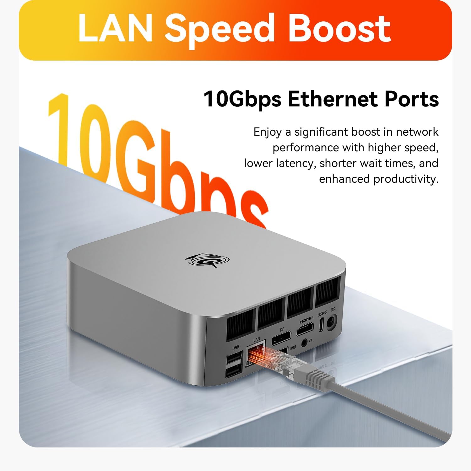 Beelink SER9 Max Mini PC, AMD Ryzen AI 7 H 350, 32G DDR5 1TB PCIe4.0 SSD Mini Computer H 350(8C/16T,5.0GHz), AMD Radeon 860M Triple Display DP&HDMI&USB4, WiFi6/BT5.2/2.5G/Home/Office