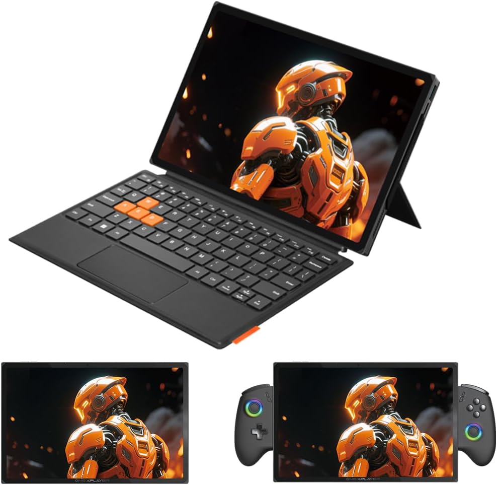 Cutesliving OneXPlayer X1 Air 3-in-1 Gaming Laptop with Core Ultra 7 258V, Arc Graphics 140V, 10.95-inch 120Hz Display, 32GB RAM, Magnetic Keyboard, Detachable Controllers