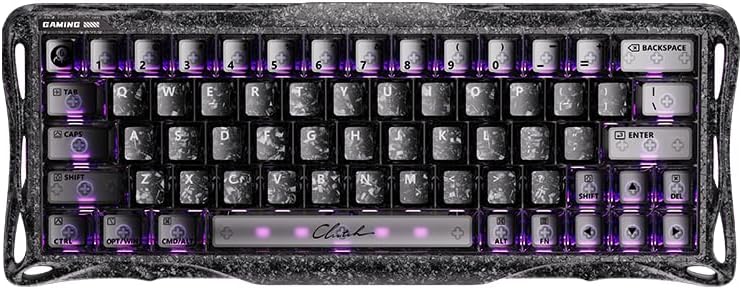 GravaStar Mercury V60 Pro 60% HE Magnetic Gaming Keyboard, True 8kHz Polling Rate, 0.125ms Latency, Dynamic Rapid Trigger, 0.005mm Adjustable Actuation, Full Aluminum Frame (Cyber Frost Black)