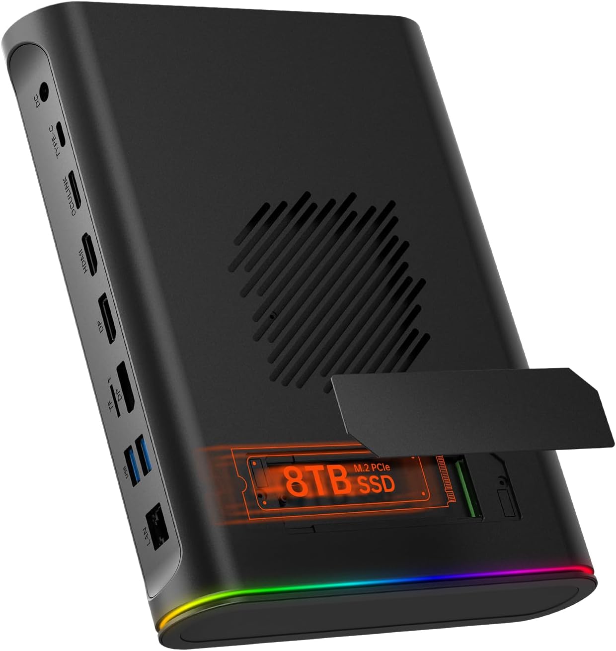 ONE XPLAYER OneXGPU 2 eGPU with AMD RX 7800M 12GB GDDR6 RDNA 3, Portable External GPU for Laptops and Handhelds with Thunderbolt 3/4, USB 4, OCuLink Port