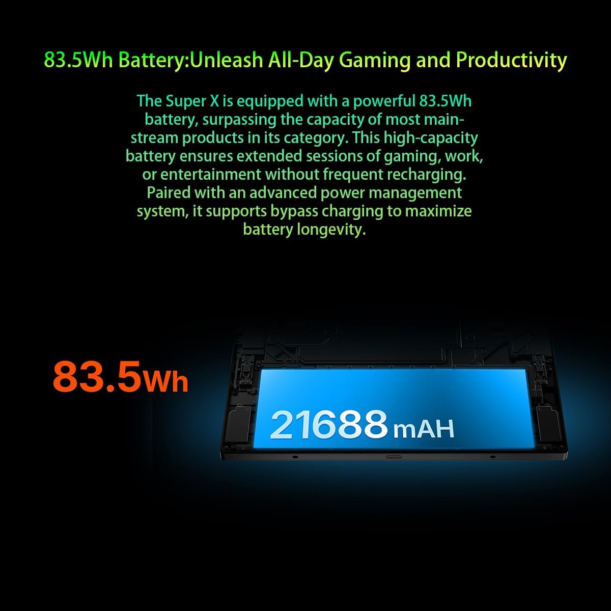 Cutesliving OneXPlayer Super X Gaming Tablet with AMD Ryzen AI Max 395, Radeon 8060S Graphics,14 in 2.8K 120Hz OLED Display,LPDDR5X 8000 MT/s,Magnetic Keyboard,85.58 Wh