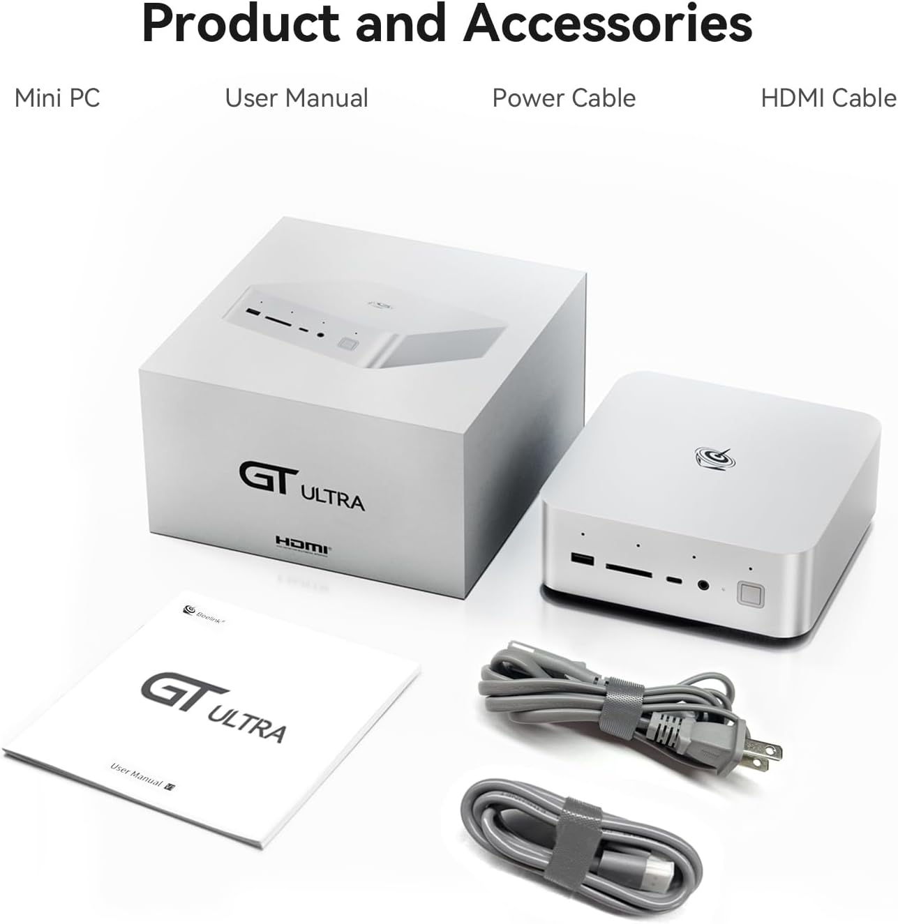 Beelink GTi14 Mini PC, Intel Ultra 9 185H 64GB DDR5 1TB PCIe4.0 SSD Mini Computer Intel 185H(up to 5.1GHz)16C/22T, Triple Display HDMI&DP/Thunderbolt 4/WiFi7/BT5.4/NPU/4K 60Hz