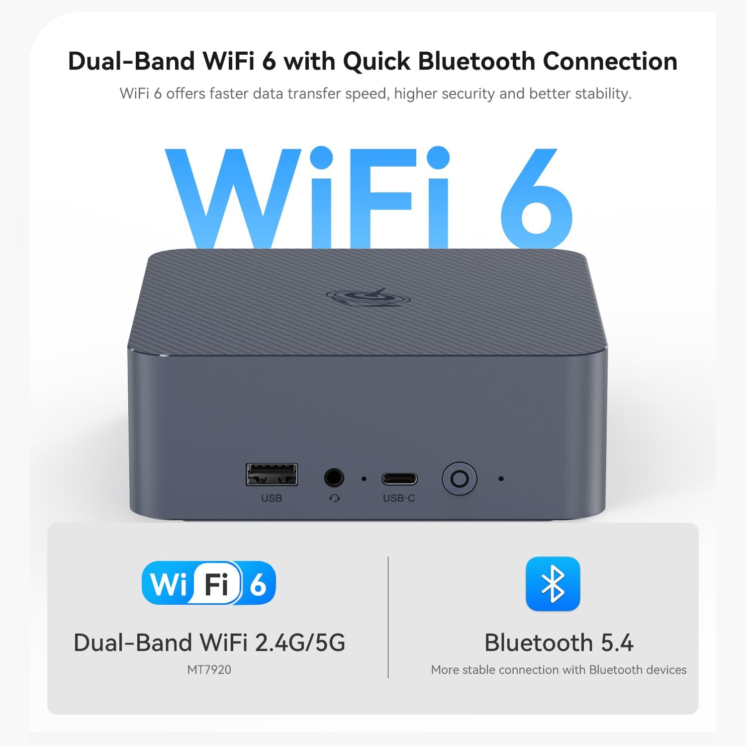 Beelink EQi13 Mini PC, Intel 13420H 8C/12T, 24GB DDR4 500G PCIe4.0 SSD Mini Computer, Desktop Computer Built-in PSU/Dual Display/4K 60Hz/WiFi6/BT5.2/HTPC/Home