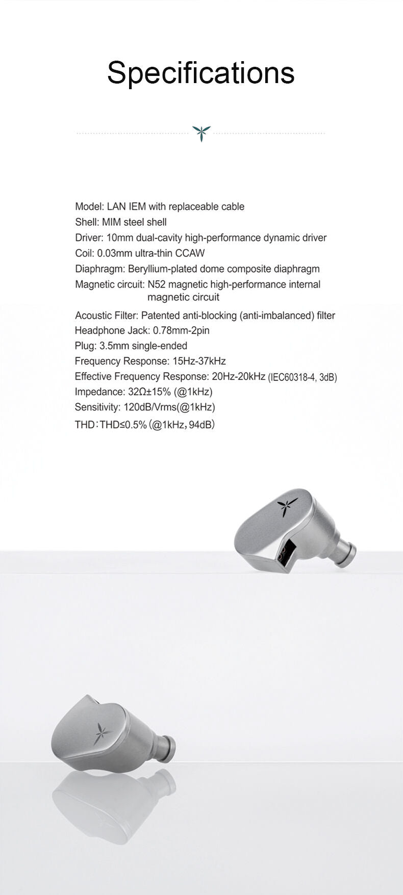 MOONDROP LAN IEM Hi-Fi In-Ear