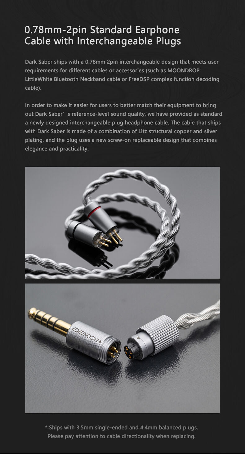 MOONDROP DARKSABER 2DD+8BA In-Ear Monitor
