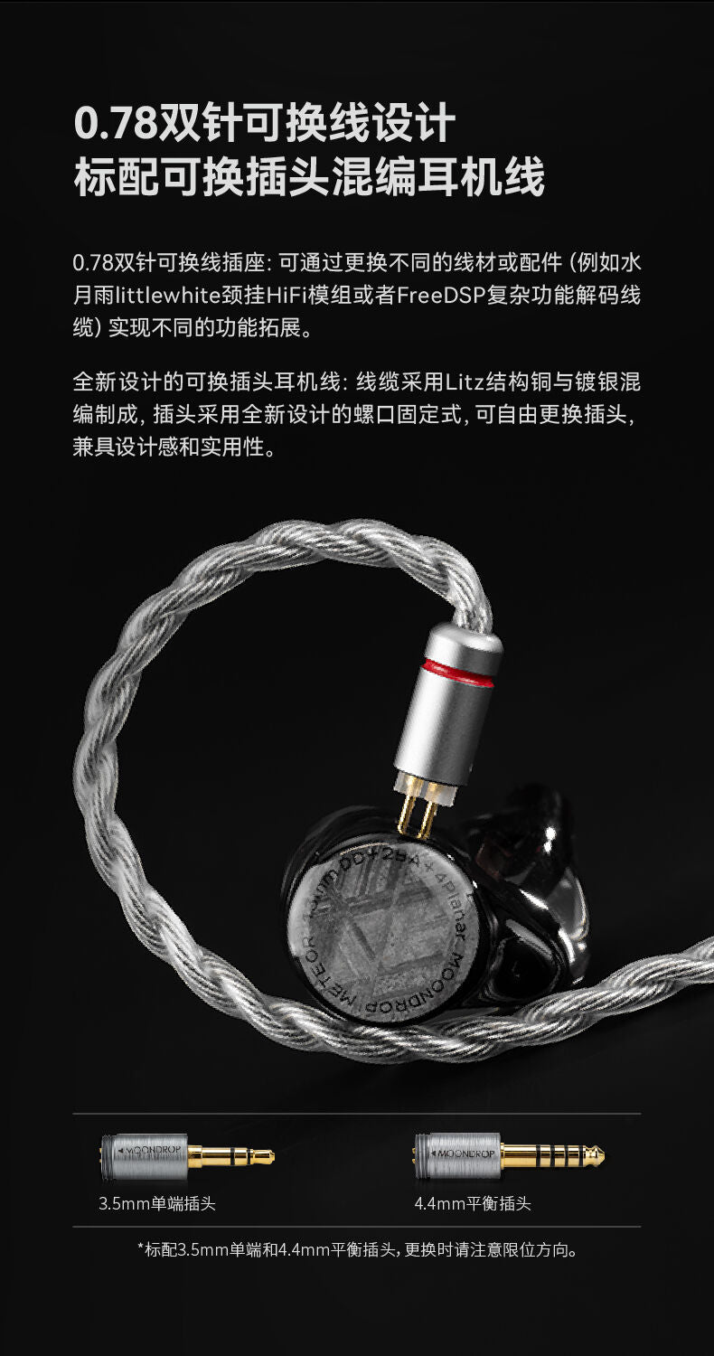 MOONDROP METEOR 1DD + 2BA + 4Planar IEM