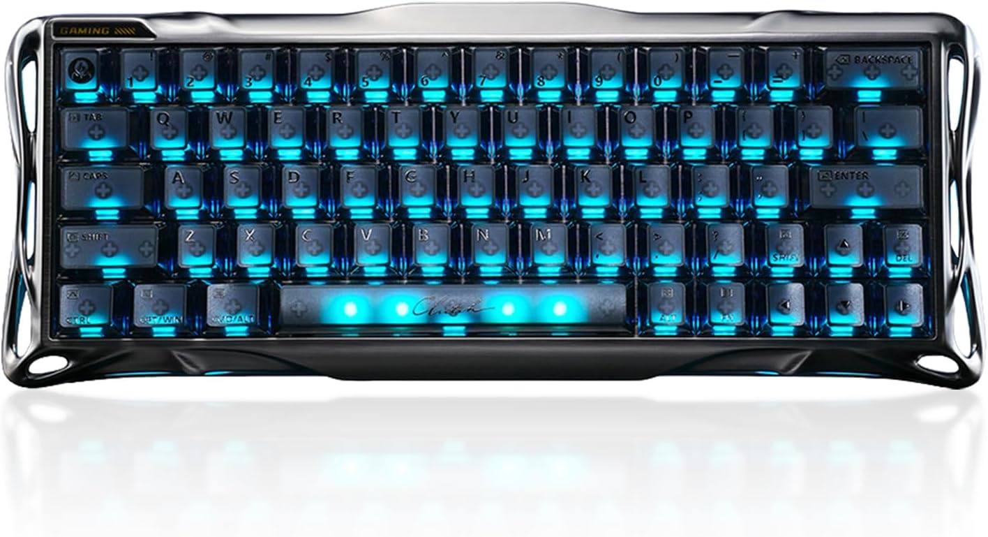 GravaStar Mercury V60 Pro 60% HE Magnetic Gaming Keyboard, True 8kHz Polling Rate, 0.125ms Latency, Dynamic Rapid Trigger, 0.005mm Adjustable Actuation, Full Aluminum Frame