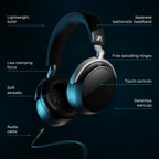 Sennheiser HDB 630 Wireless Audiophile Headphones with Incl. Hi-Res Dongle Included BTD 700 for high resolution audio, parametric EQ in-app and crossfeed function.