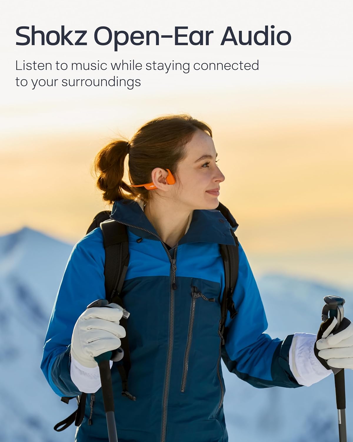 SHOKZ OpenRun Pro 2 Bone Conduction Bluetooth Sport Headphones, Black Bundle with Reflective Strip；DualPitch premium sound；Open ear awareness; Smart Mic; IP55; 12H battery; Running/Cycling/Hiking