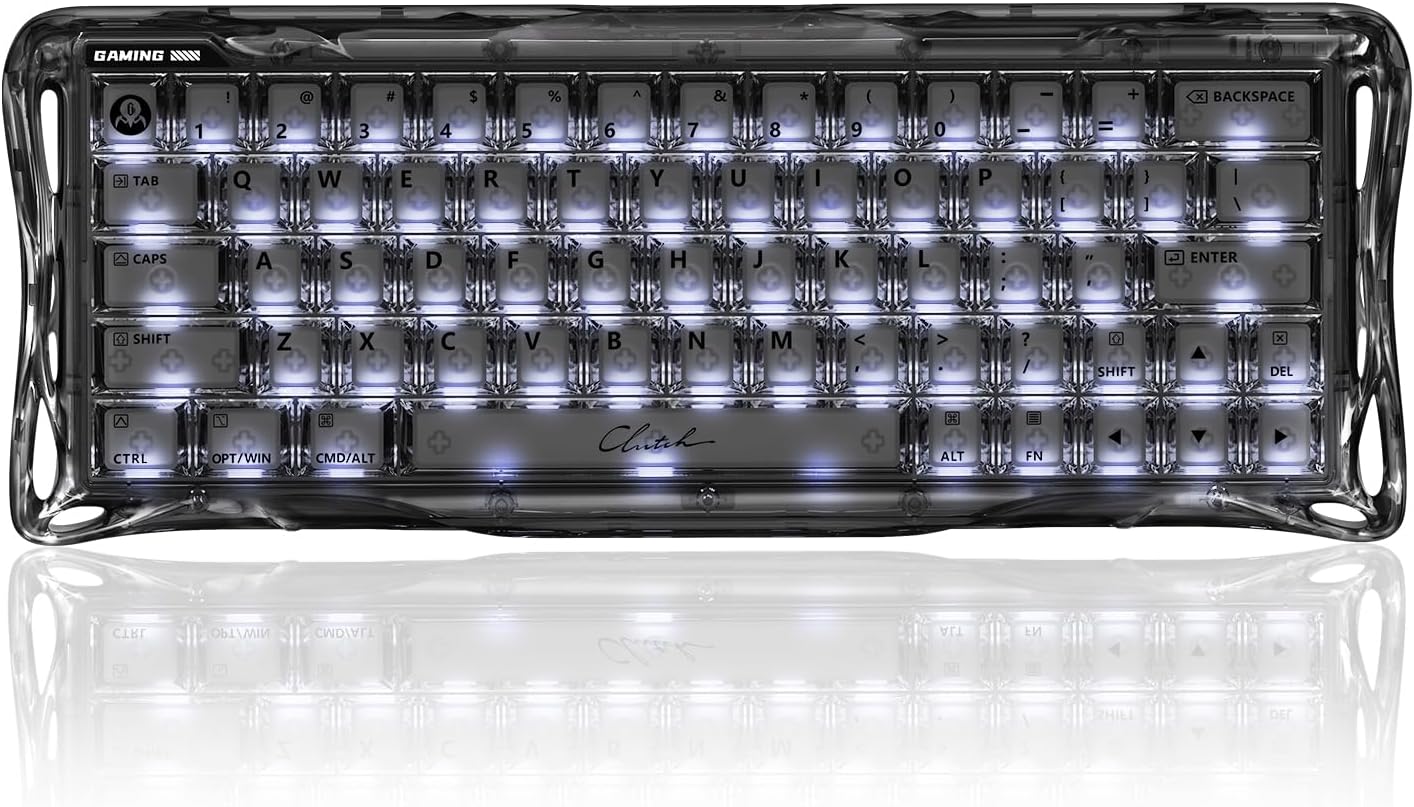 GravaStar Mercury V60 Magnetic Gaming Keyboard, 8000Hz Polling Rate, Rapid Trigger Keyboard with Hall Effect Switches, 0.005mm Precision, Hot-Swappable, RGB, Wired for Windows/Mac
