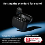 Sennheiser Momentum True Wireless 5 Bluetooth Earbuds, Graphite 40hr Battery, ANC, Lossless High Res Audio, 3D Dolby Atmos, User-Replaceable Battery, Clear Calls & Touch Controls