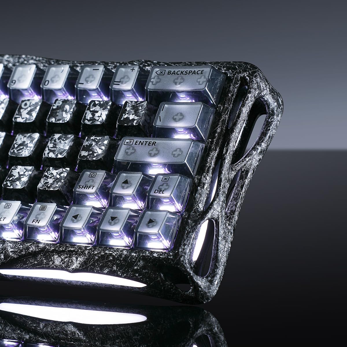 GravaStar Mercury V60 Pro 60% HE Magnetic Gaming Keyboard, True 8kHz Polling Rate, 0.125ms Latency, Dynamic Rapid Trigger, 0.005mm Adjustable Actuation, Full Aluminum Frame (Cyber Frost Black)