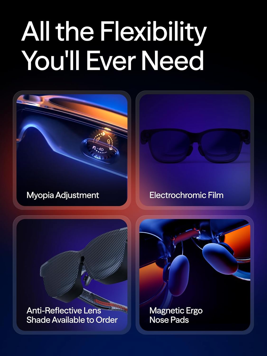 VITURE Óculos Luma Ultra XR, tela ultra afiada de 152 polegadas, suporte total de 6Dof, gestos manuais AR, FOV de 52°, 1500 nits, para iPhone 17/16/15, Android, Mac, PC, Switch & Switch 2