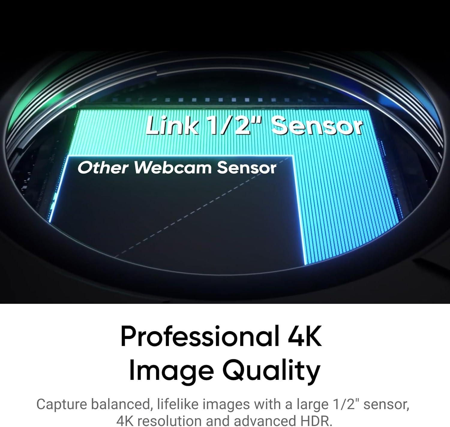 Webcam Insta360 Link 2 4K AI – Qualidade Ultra HD | Inteligência Artificial