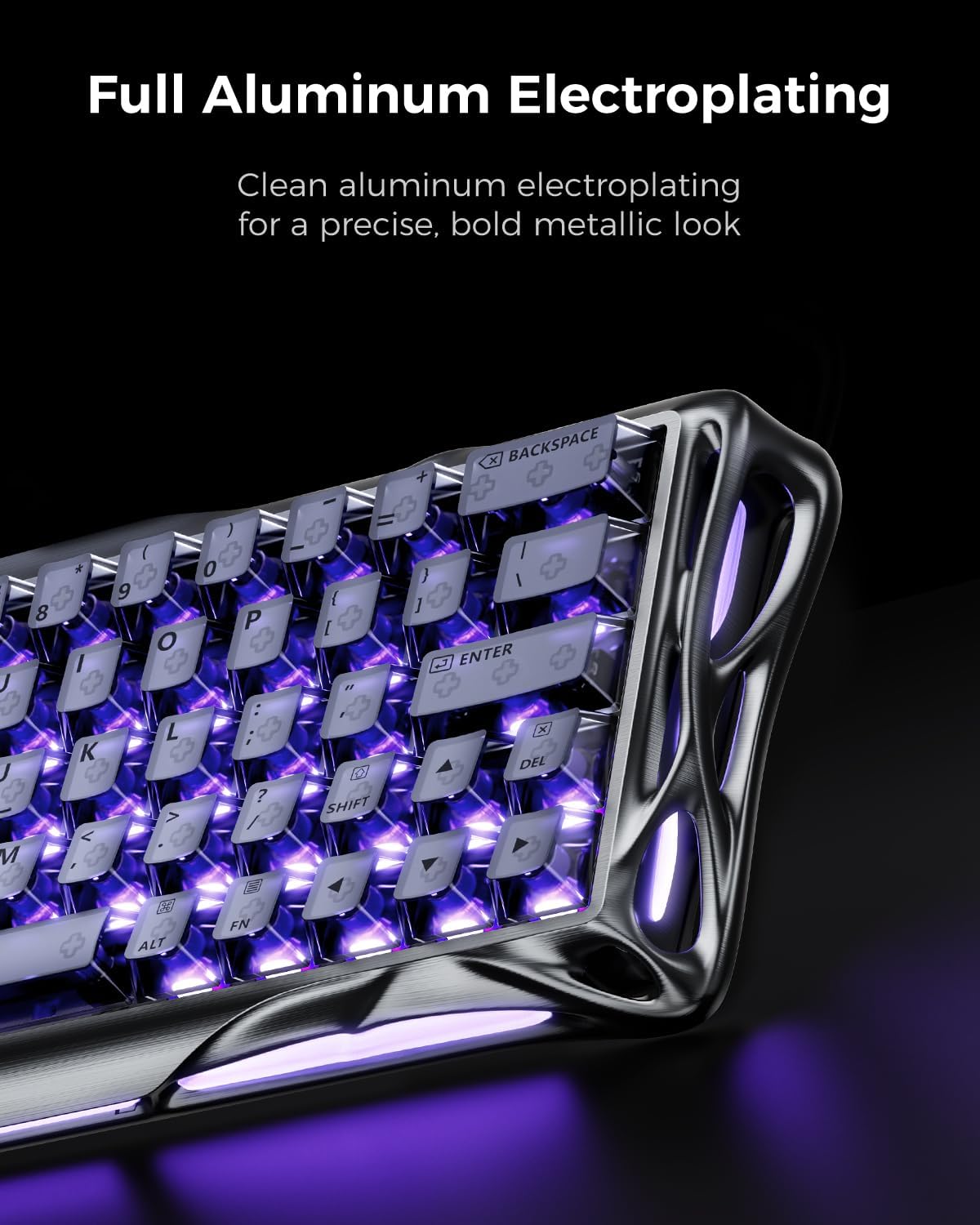 GravaStar Mercury V60 Pro 60% HE Magnetic Gaming Keyboard, True 8kHz Polling Rate, 0.125ms Latency, Dynamic Rapid Trigger, 0.005mm Adjustable Actuation, Full Aluminum Frame