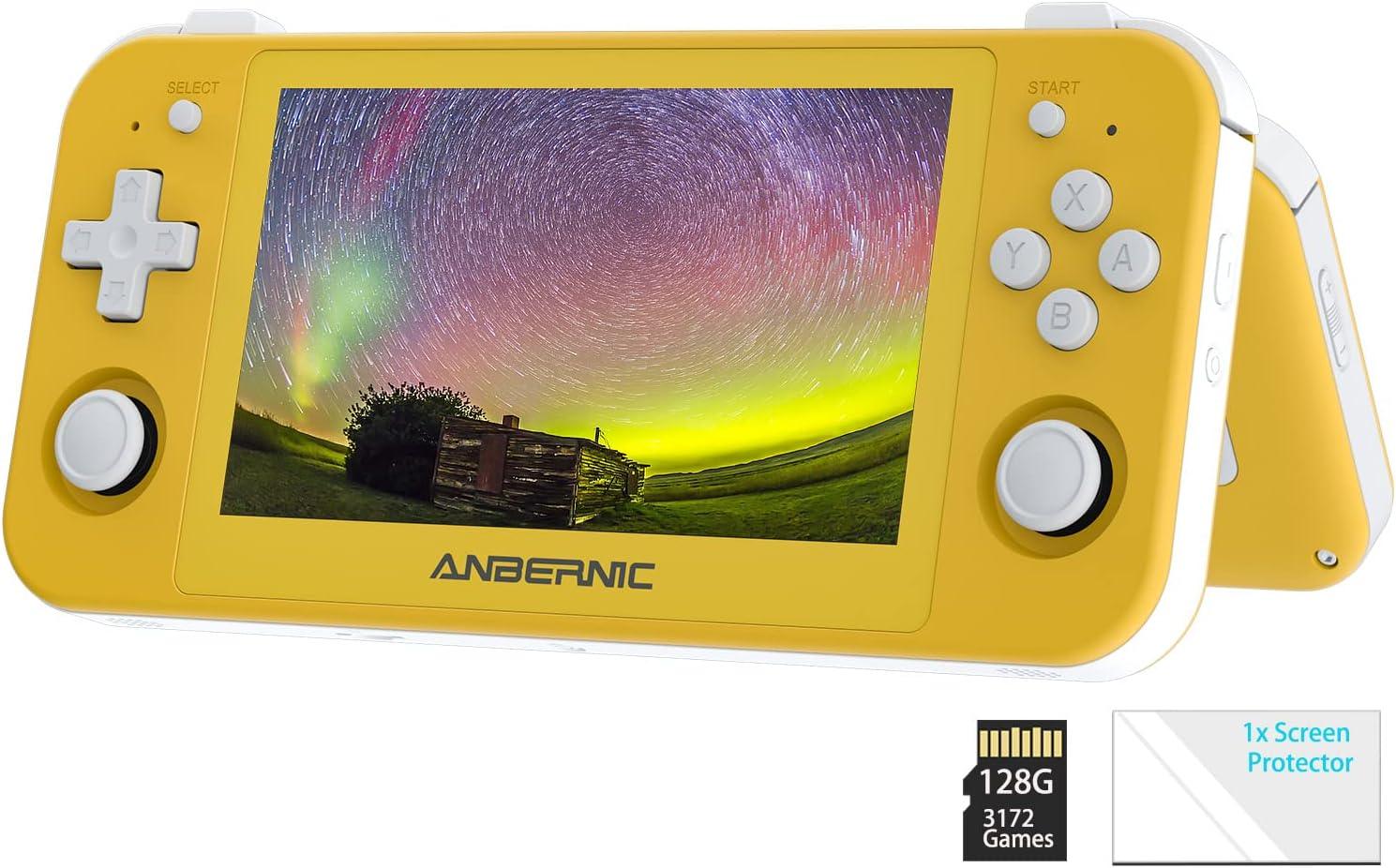 RG505 - 256GB | Console Portátil Anbernic com Tela OLED de 4,95" | Amarelo