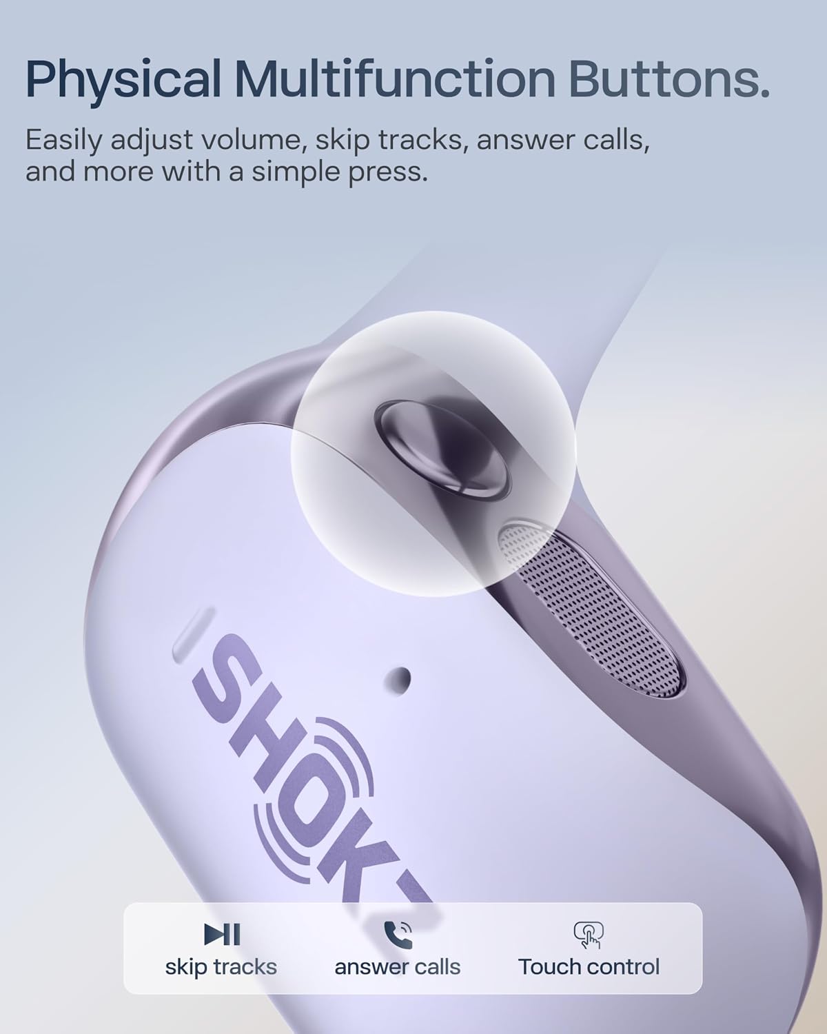 SHOKZ OpenFit 2+ Open-Ear Earbuds, Dolby Audio,Wireless Charging Amazon Exclusive Color; Dynamic sound; Secure fit; Soft comfort；48H Playtime; fast charging; IP55; Gym/Outdoor/Home Leisure