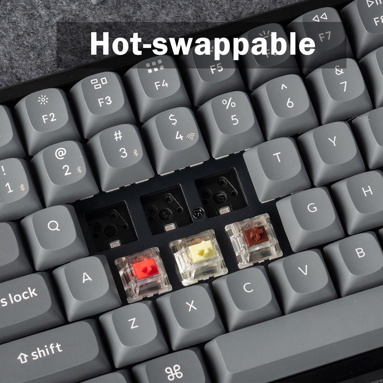 Keychron K10 Max | Teclado Mecânico Full-Size | Conectividade Tripla | RGB Personalizável
