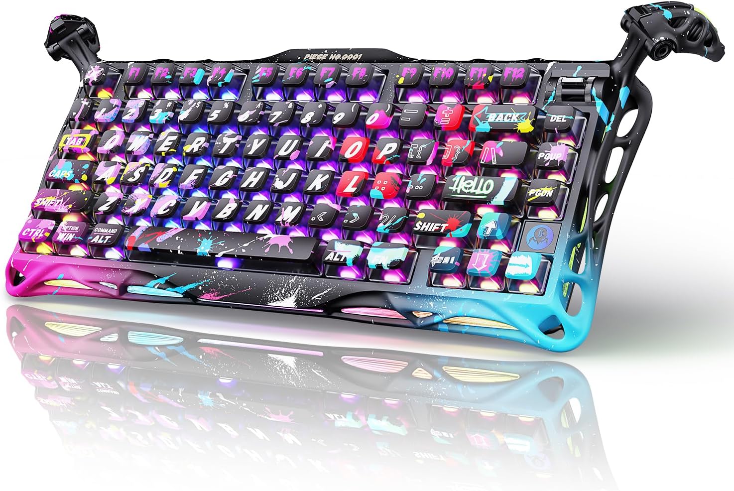 GravaStar Mercury V75 PRO Hall Effect Gaming Keyboard, 75% Wired Magnetic Keyboard, 8000Hz Polling Rate, UFO Magnetic Switches, 0.005mm Rapid Trigger, Adjustable Actuation, CNC Aluminum