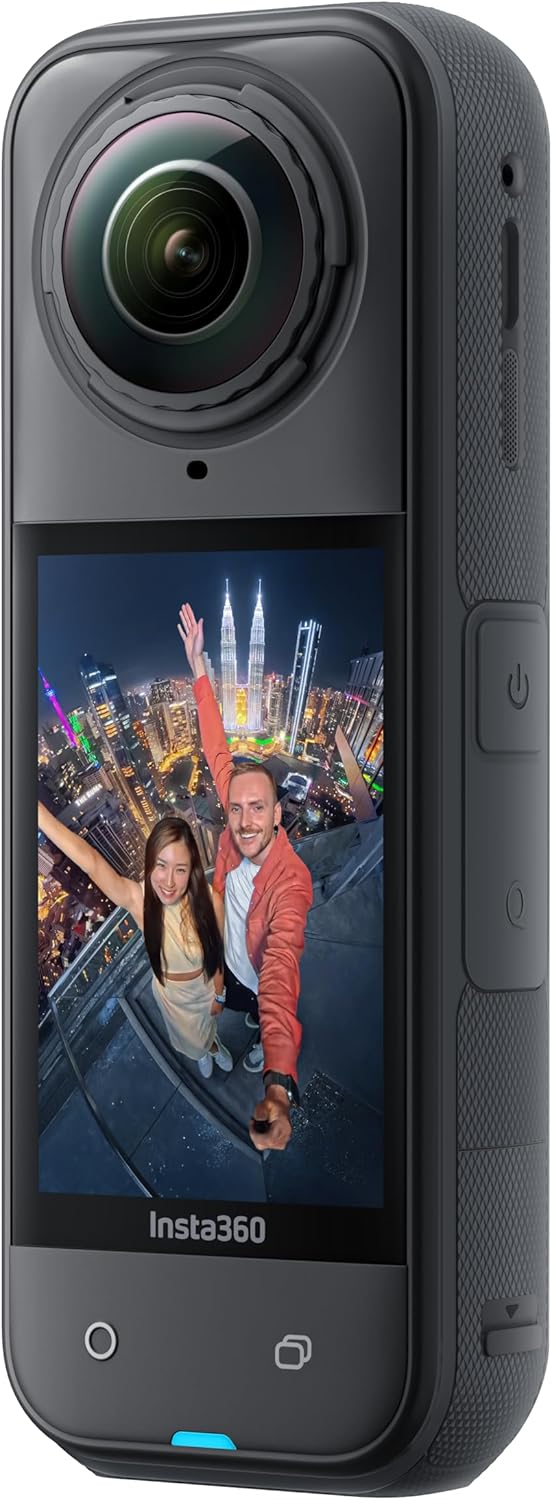 Camera de Ação Insta 360 X5 8K CINSAAHA X501 Ipx8 À Prova D'água Chip Triple Ai 2400mah
