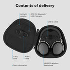 Sennheiser HDB 630 Wireless Audiophile Headphones with Incl. Hi-Res Dongle Included BTD 700 for high resolution audio, parametric EQ in-app and crossfeed function.