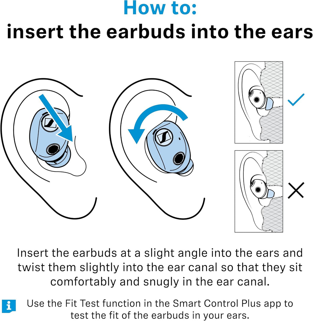 Sennheiser Momentum True Wireless 5 Bluetooth Earbuds, Graphite 40hr Battery, ANC, Lossless High Res Audio, 3D Dolby Atmos, User-Replaceable Battery, Clear Calls & Touch Controls