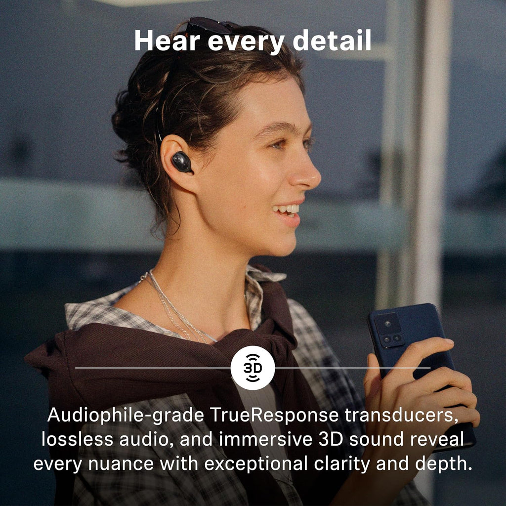 Sennheiser Momentum True Wireless 5 Bluetooth Earbuds, Graphite 40hr Battery, ANC, Lossless High Res Audio, 3D Dolby Atmos, User-Replaceable Battery, Clear Calls & Touch Controls