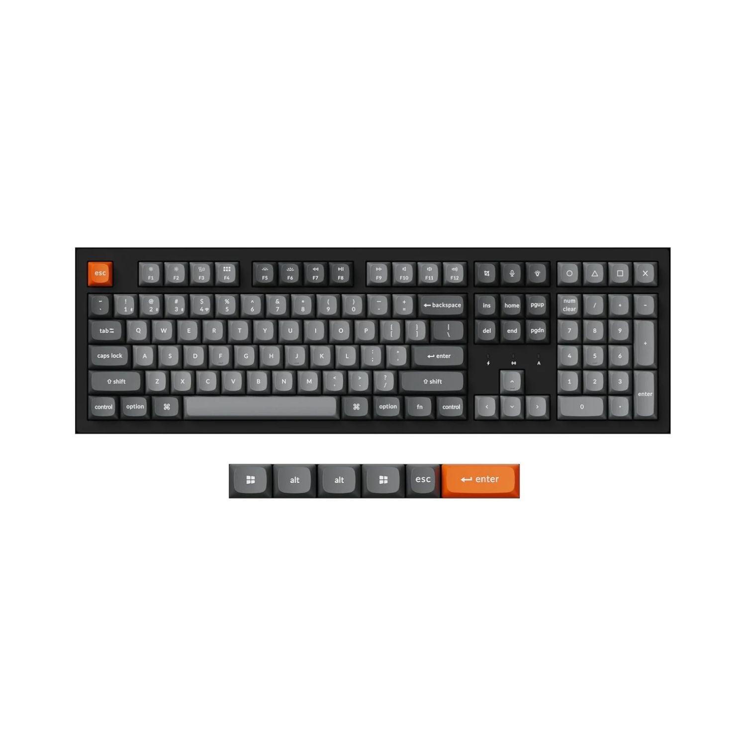 Keychron K10 Max | Teclado Mecânico Full-Size | Conectividade Tripla | RGB Personalizável
