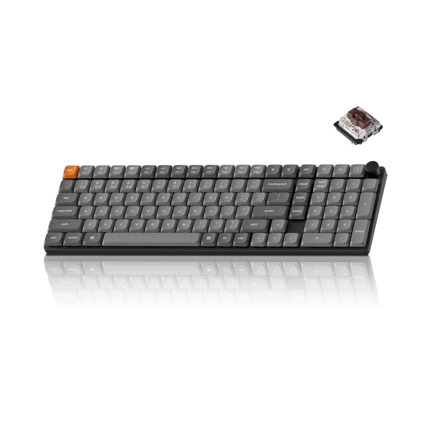 Keychron K17 Max | Teclado Mecânico Low-Profile | Design Compacto 96% | Conectividade Tripla | RGB