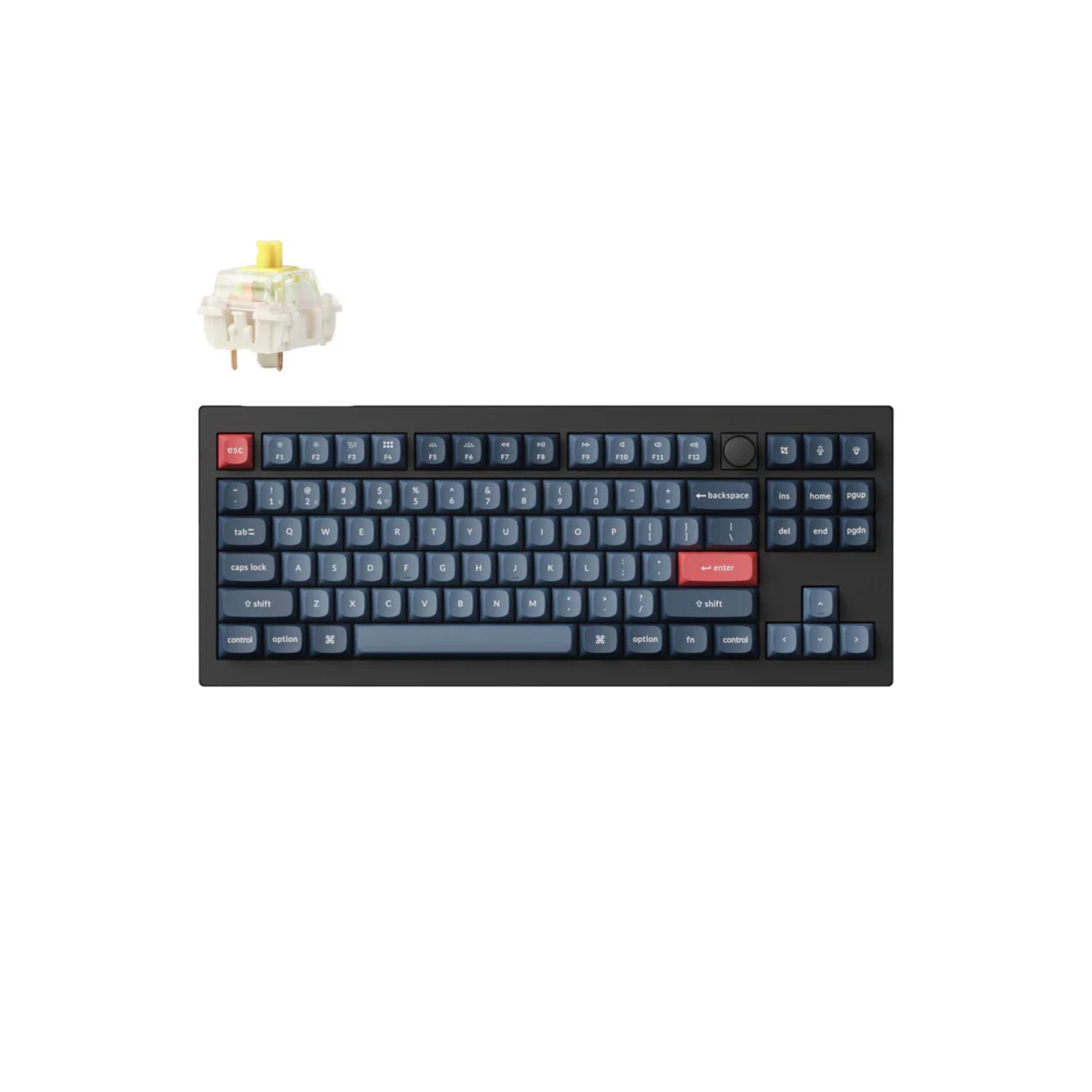 Teclado Mecânico Compacto Keychron V3 Max TKL | Gasket Mount | RGB Personalizável | Conectividade Tripla