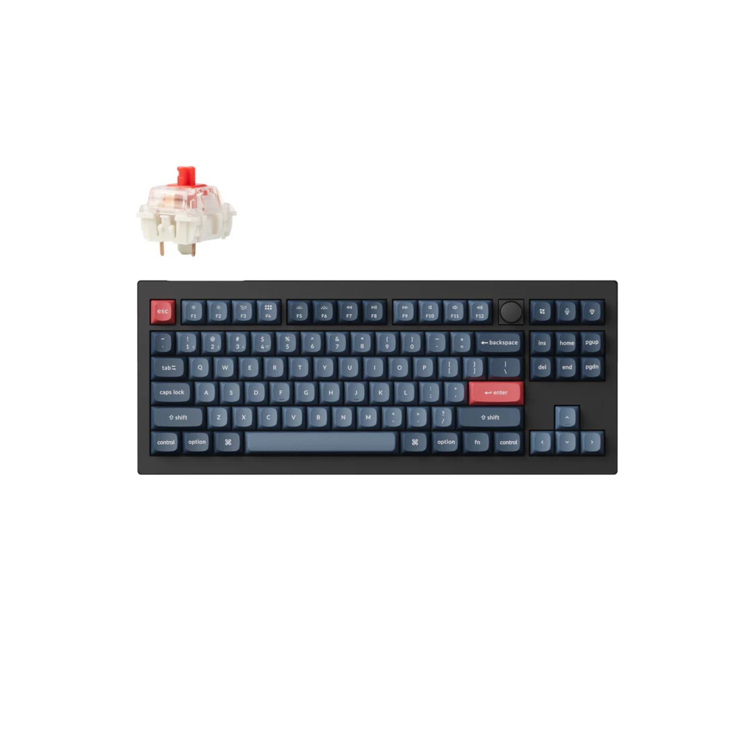 Teclado Mecânico Compacto Keychron V3 Max TKL | Gasket Mount | RGB Personalizável | Conectividade Tripla