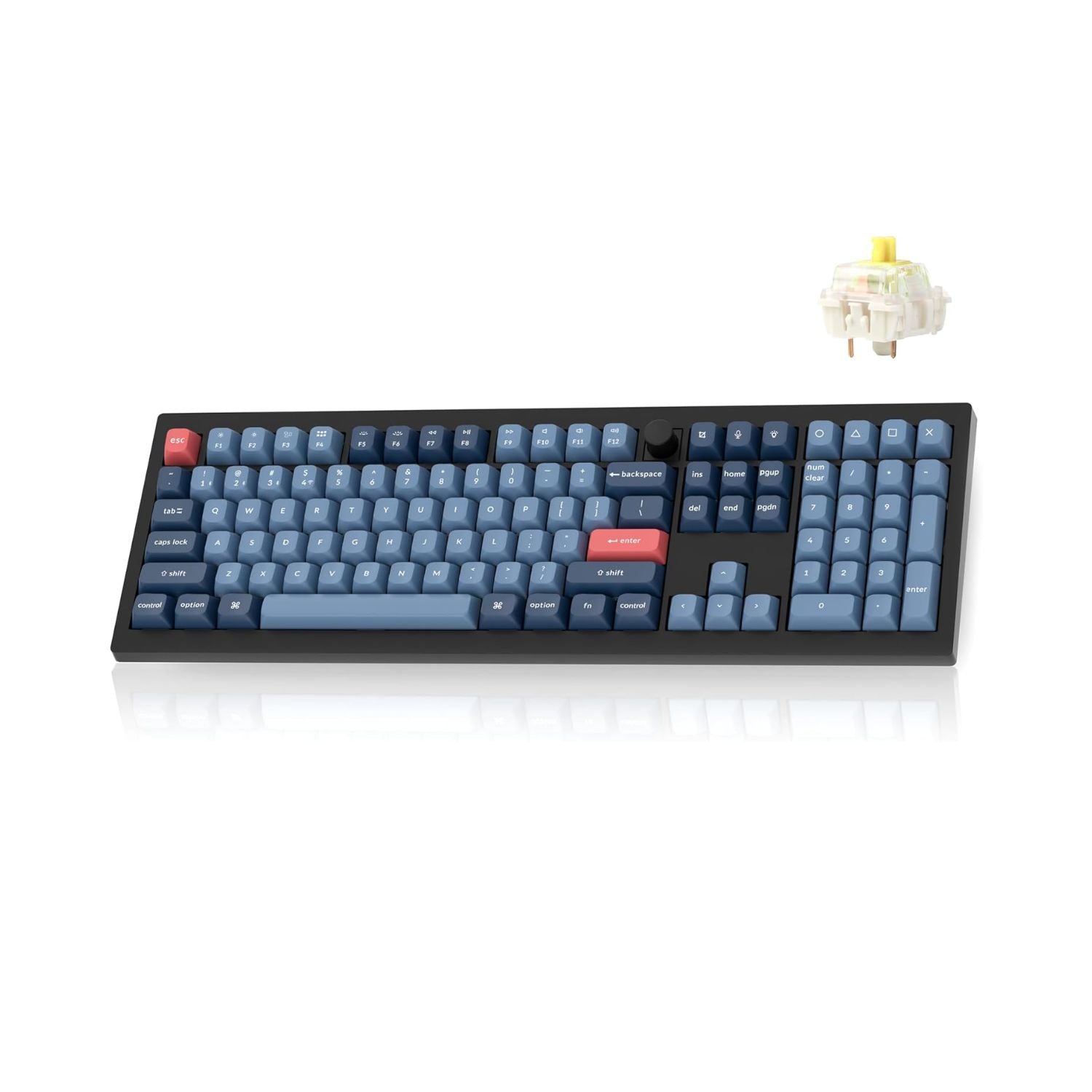 Teclado Mecânico Full-Size Keychron V6 Max | Gasket Mount | RGB Personalizável | Conectividade Tripla