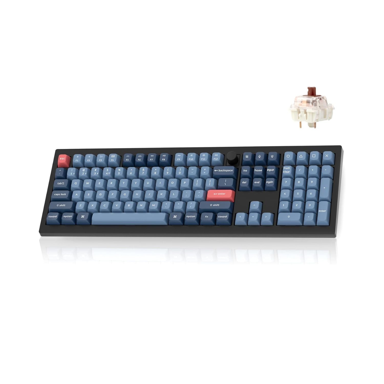 Teclado Mecânico Full-Size Keychron V6 Max | Gasket Mount | RGB Personalizável | Conectividade Tripla
